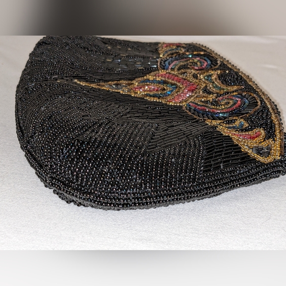 Vintage Fully Beaded Sparkling Purse Clutch or Shoulder Bag - Picture 14 of 14